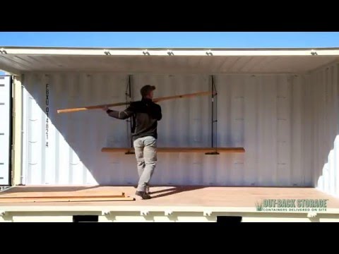 Creative Ideas for Shelving in Shipping Containers