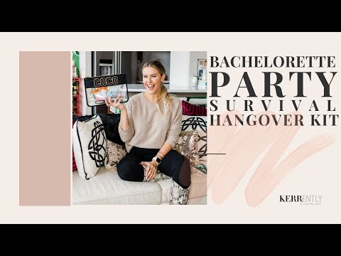 Ideas for Creating a Bachelorette Hangover Kit