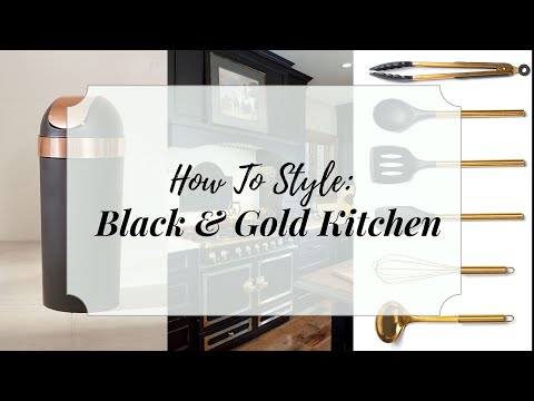 Ideas for a Stunning Black and Gold Kitchen