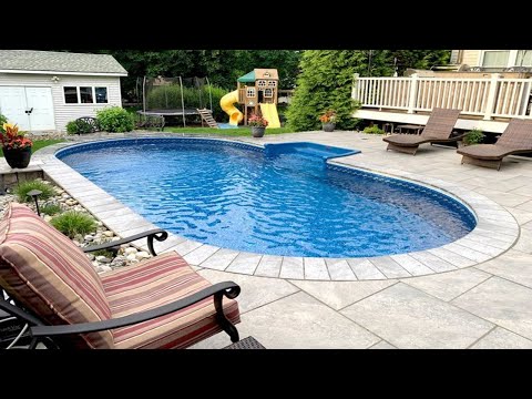 Ideas for Landscaping around Semi Inground Pools