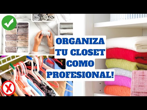 Ideas para organizar un armario pequeño