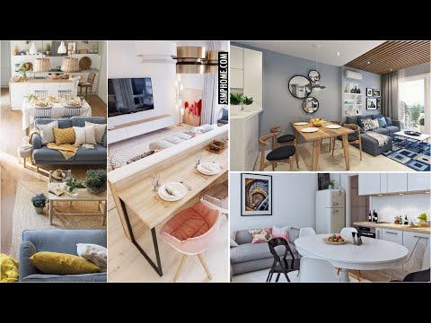 Ideas for Layouts in Compact Living Room Kitchen Combos