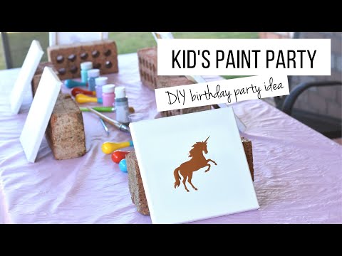 Creative Ideas for a Birthday Party Painting